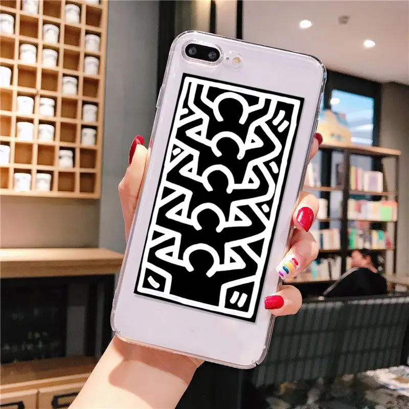 5 Yinuoda Keith Haring art роскошный уникальный модный Забавный динамический чехол для телефона iPhone 8 7 6 6S Plus X XS max 5 5S SE XR - Цвет: 5