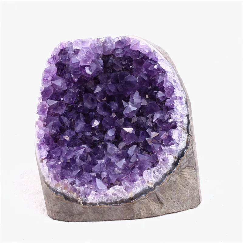 

Uruguay Natural Amethyst Cluster Amethyst hole Crystal Protolith Cornucopia Desktop Home Furnishing Small Ornaments Degaussing