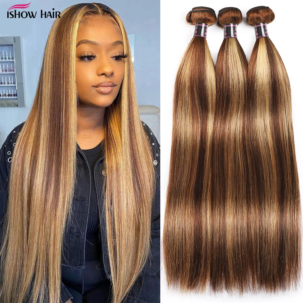 Ishow deep wave 2X4 кружевная застежка свободная часть человеческие волосы с детскими