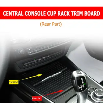 

1Pc Front Rear Section Car Center Console Cover Slide Roller Blind For BMW X5 E70 X6 E71 2008-2014 Water Cup Rack Car Styling