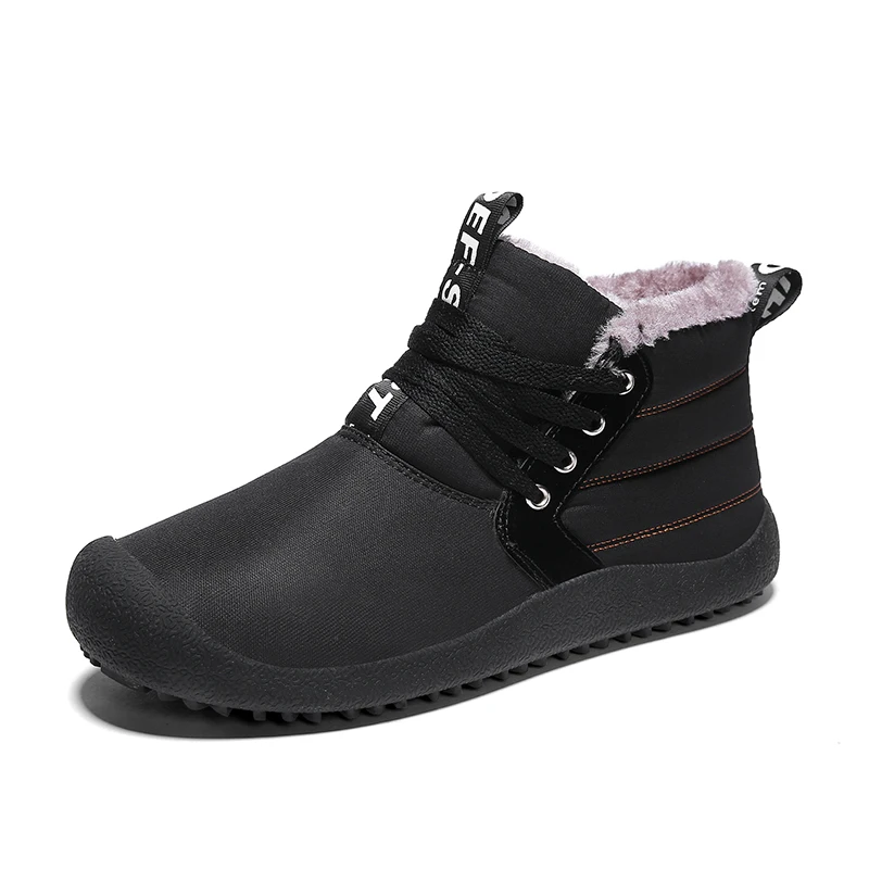 Мужские Мягкие армейские ботинки Осень-зима, новые модные трендовые рабочие ботинки, большой размер 48, износостойкие Нескользящие теплые рабочие ботинки - Цвет: Black