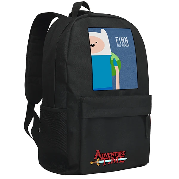 Рюкзак с героями мультфильмов «Время приключений», сумка для студентов и подростков, школьные сумки, книга для мальчиков и девочек, дорожная сумка для ноутбука, подарок