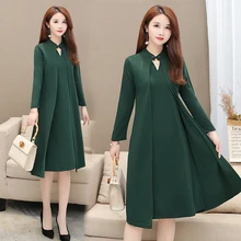 Зима 6XL размера плюс сексуальные платья женское элегантное платье с коротким рукавом большого размера Осенняя Женская офисная одежда Vestidos 5XL