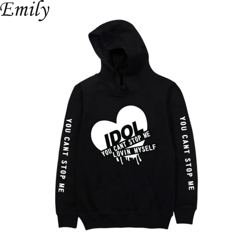 

Hoodies Women 2020 Korean Style Streetwear Student Trendy Loose Letter Printed Simple Fashion Ladies Casual Sweatshirts
