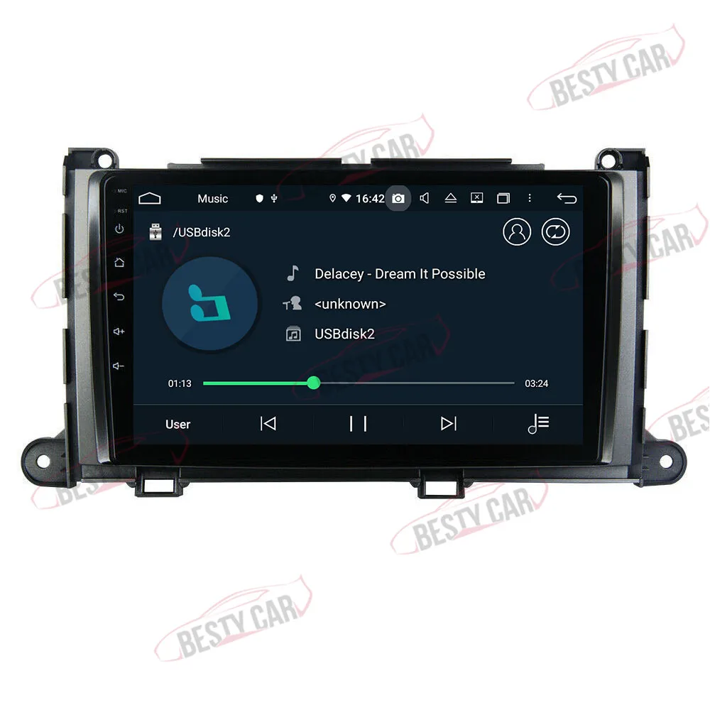 " Android 9,0 Автомобильный мультимедийный плеер Радио Стерео gps навигация для Toyota Sienna XL30 2010~ головное устройство wifi Bluetooth DSP