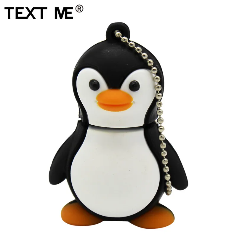 TEXT ME мультфильм милый Пингвин Стиль usb2.0 4 ГБ 8 ГБ 16 ГБ 32 ГБ 64 ГБ флеш-накопитель USB флеш-накопитель креативный usb флеш-накопитель