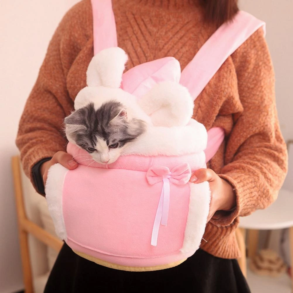 fluffy cat bag