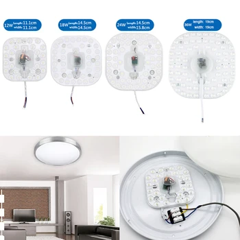 

LED Module Source Ceiling Lamp Indoor Ceiling Light Source 220V 12W 18W 24W 36W Remould Led High Brightness Lighting With Magnet