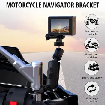 

Motorcycle Bike Camera Holder Handlebar Mirror Mount Bracket Aluminum Alloy Stand For GoPro Hero8/7/6/5/4 Motorbike Accessories