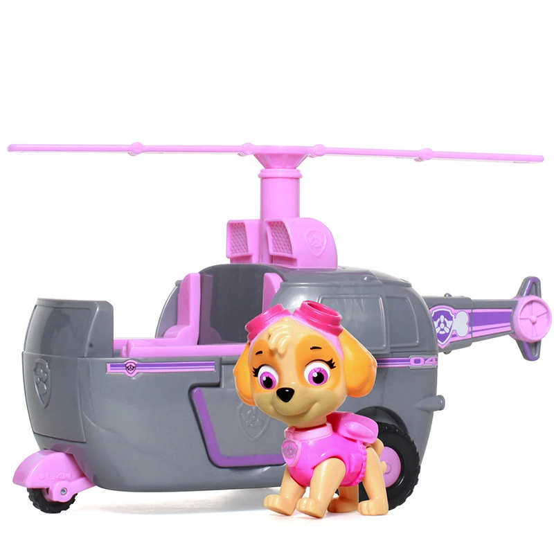 Щенячий патруль мультфильм собачий патруль команда инерции спасательный автомобиль Детский Подарочный игрушечный набор модель игрушки - Цвет: Оранжевый