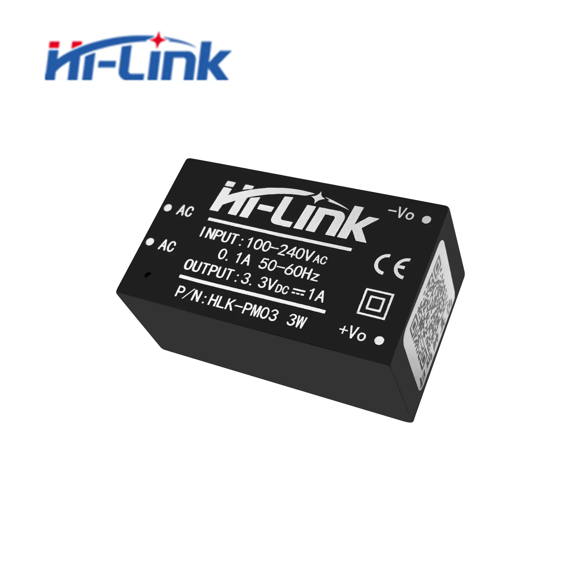 Hi-Link AC/DC HLK-PM03 3.3V 3W Mini Adjustable Power Supply Module Converter Intelligent Household 10pcs/Lot power adapter power supply switching power supply power converter