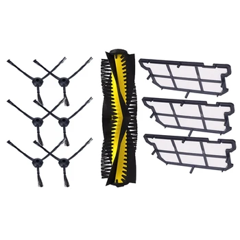 

1 Set Vacuum Robot Cleaner Parts 6Pcs Side Brush+1Pcs Main Brush & 3Pcs Efficient Dust HEPA Filter