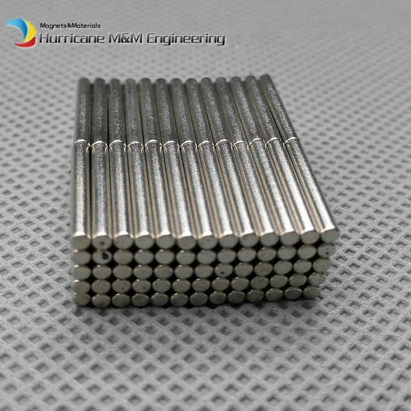 2000 шт. NdFeB N42 Магнит Цилиндра 1/1" Диаметр. x1/2" толщиной dia 1,59x12,7 мм Датчик стержня неодимовые постоянные магниты NiCuNi покрытием