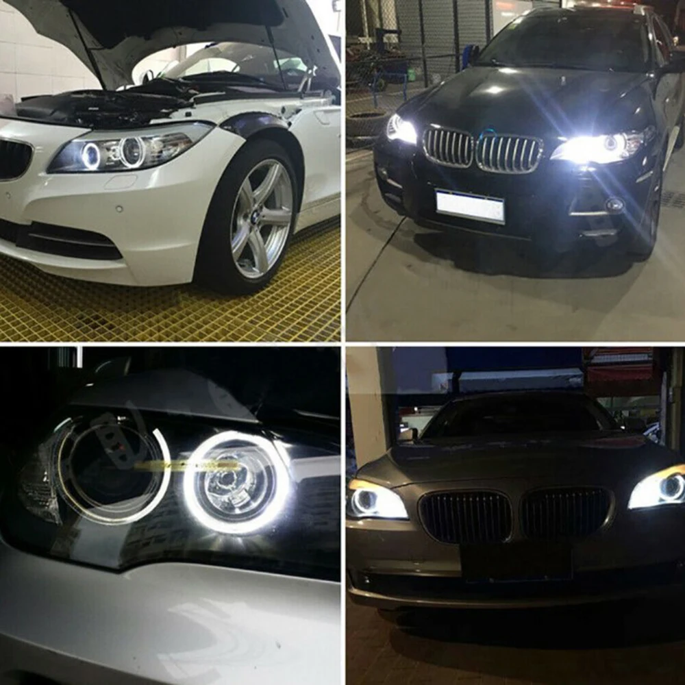 Для BMW E39 E60 1/5/6/7 серии X3 X5 6000K светодиодный ANGEL EYE галогенный маркер светильник