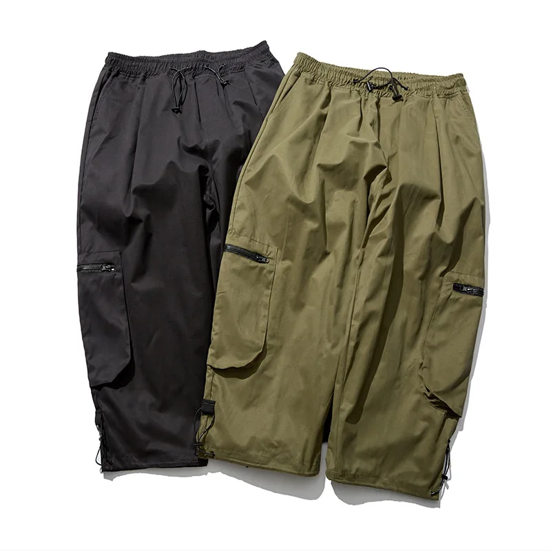 

Luoye luo ye 2020 Spring Clothing New Style Japanese-style Casual Cargo Trousers Straight-Cut Men Slacks K1027