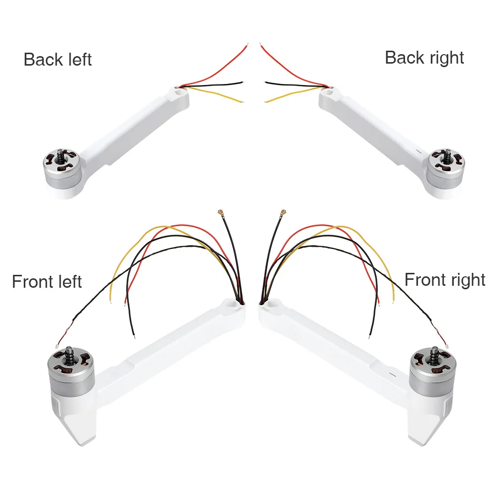 Left Front Ruko Drone Replace Arm ,Drone Body Frame Assembly Motor Arm Repair Parts