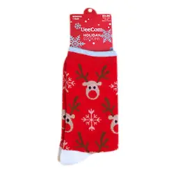 Womail/1 пара, хлопковые носки со снеговиком и Санта Клаусом, женские носки, рождественские украшения для дома