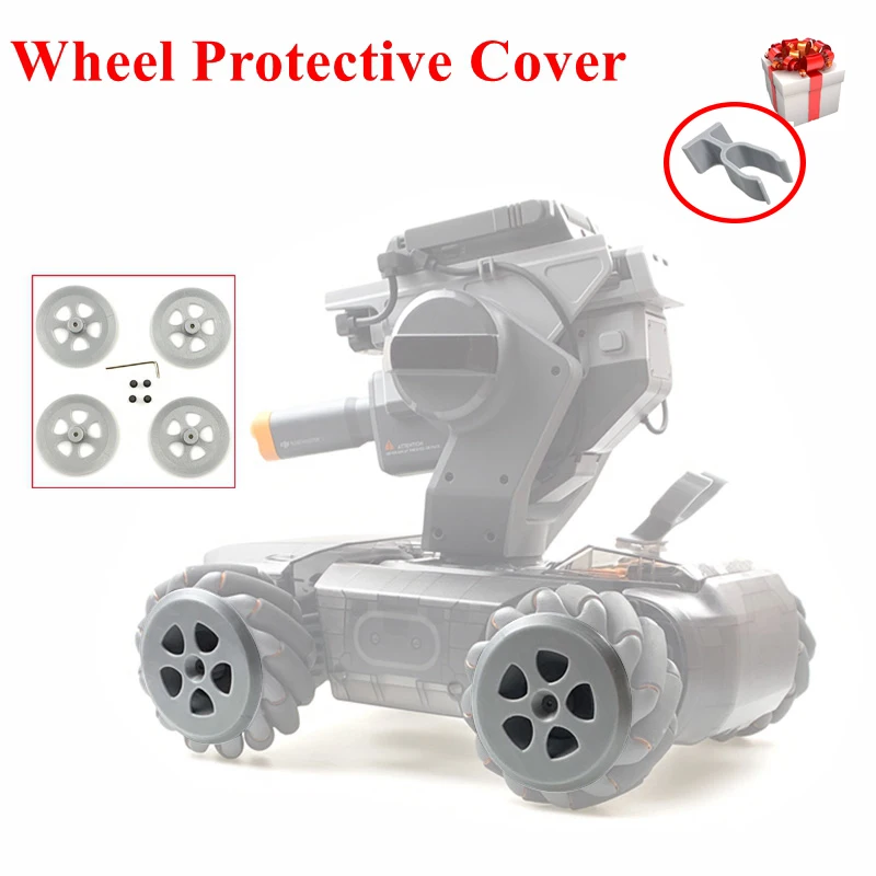 Aluminum Alloy Protection Wheel Tire Cover Guard for DJI Robomaster S1 Robot 