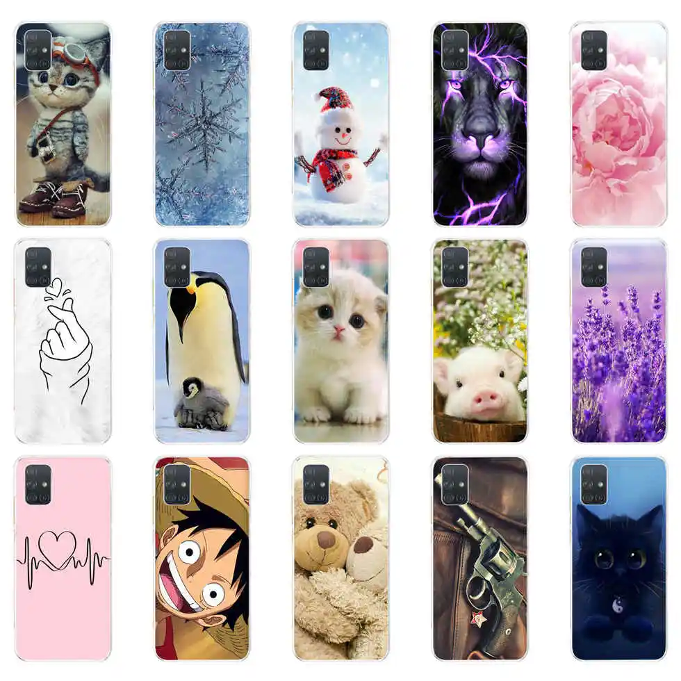 Per Samsung Galaxy A71 Custodia Cover Custodia Morbida Per Telefono Samsung Galaxy A71 A 71 A717F Cover Posteriore In Silicone