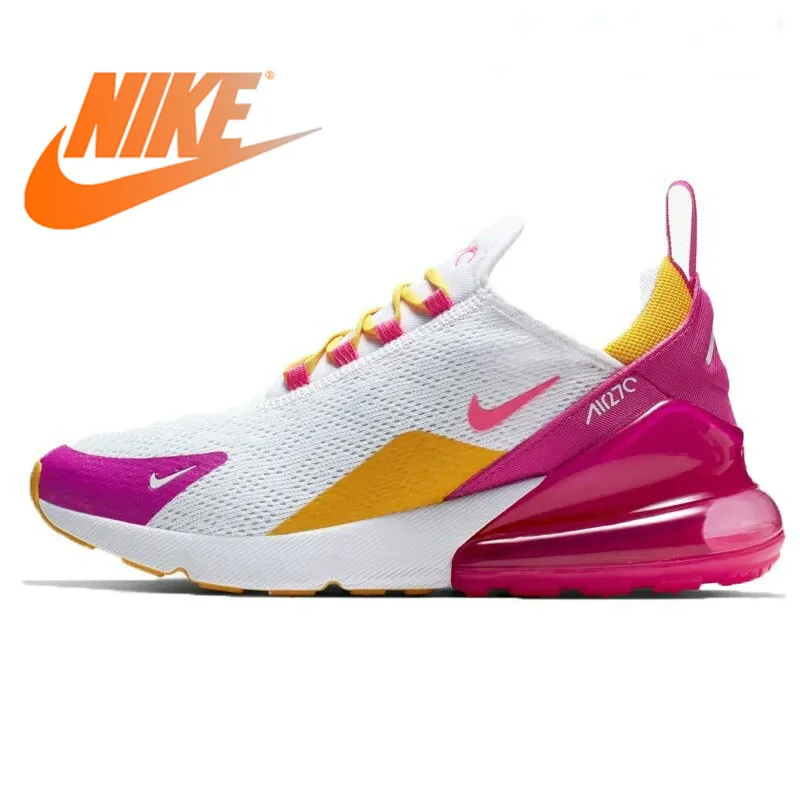 Оригинальные оригинальные женские кроссовки для бега Nike Air Max 270, Спортивная Удобная дышащая обувь с низким берцем AH6789