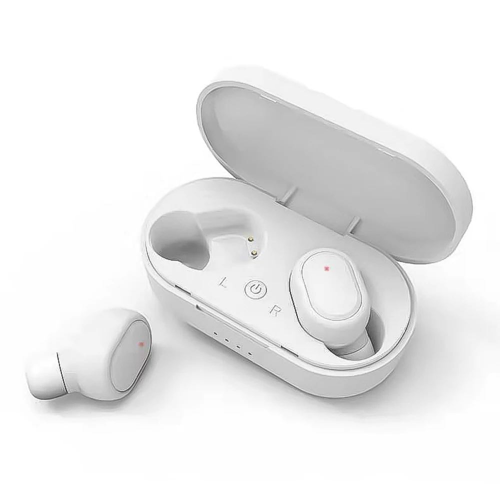 Kebidu TWS Bluetooth наушники 5,0 настоящие беспроводные гарнитуры с микрофоном Handsfree наушники Xiaomi Redmi наушники-капельки со стерео - Цвет: White