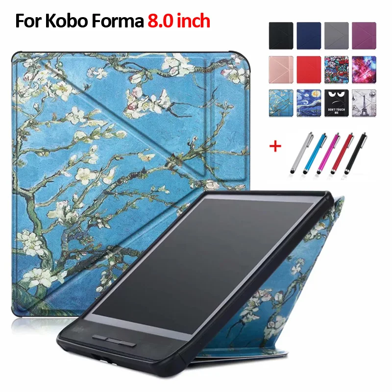 Чехол с принтом для Kobo Forma 8 дюймов трансформаторные стойки Флип кожаный чехол для KOBO Forma 8 дюймов Capa Fundas+ Бесплатный подарок
