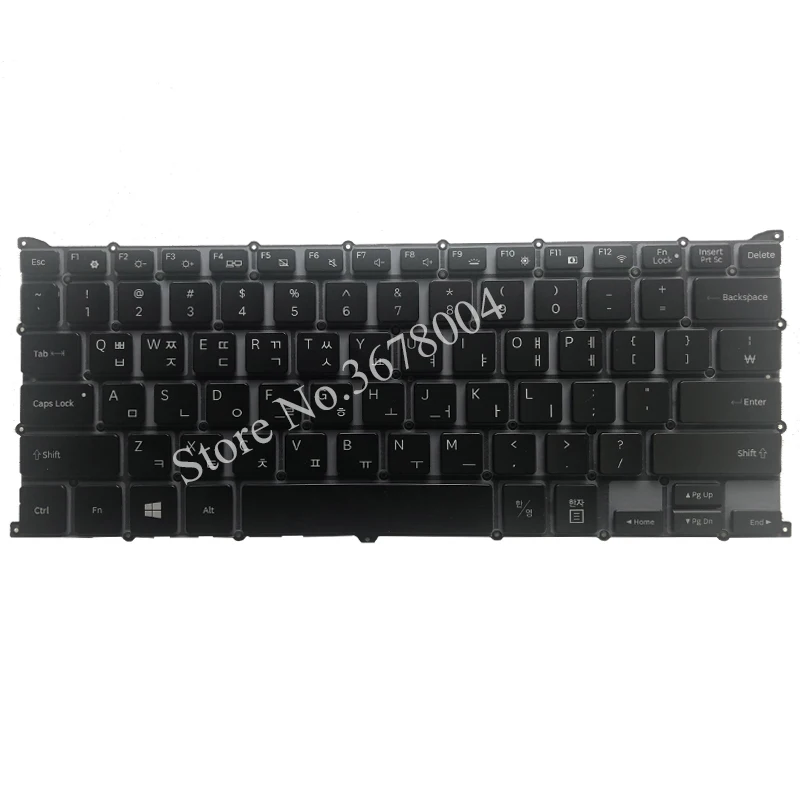 Корейский ноутбук клавиатура для samsung 940X3L NP940X3L черный KR макет