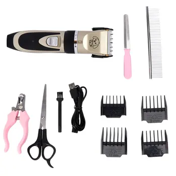 

1 Set Pet Clipper Electrical Durable Safe USB Haircut Machine Hair Trimmer for Cat