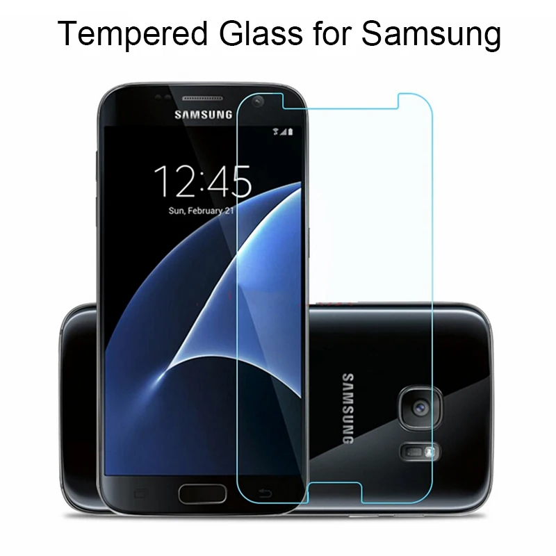 Протектор экрана 9H стекло для samsung Galaxy S2 S3 S4 S5 мини закаленное S6 S7 на Grand Prime G360