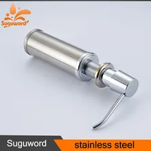 Кухонная раковина, дозатор для мыла, нержавеющая сталь, встроенный дозатор для лосьона, пластиковая бутылка для ванной и кухни, жидкое мыло, организация