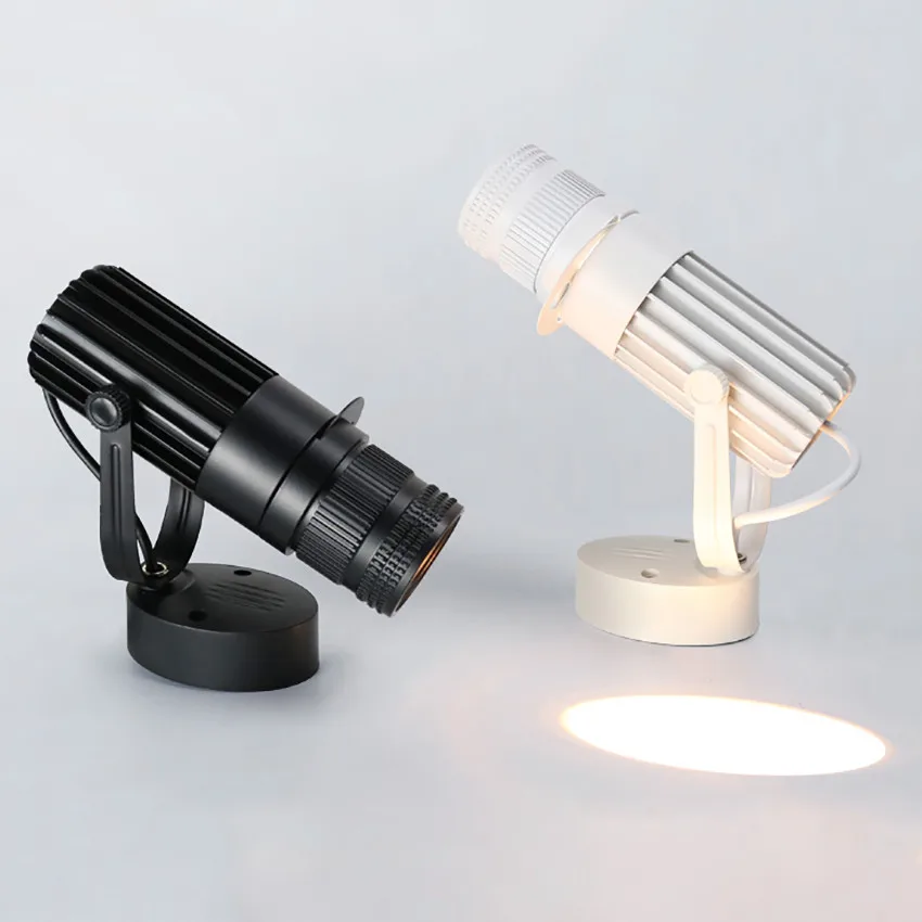 

Led Spotlight Track Lightin Bar Stage Camera Projection Zoom Adjustable Focus Light for Showcase Mural Background Wall Lighting
