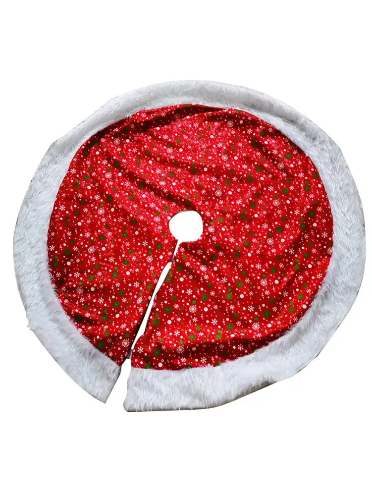 Christmas Tree Skirt 78/90/120cm Round Carpet Christmas Decorations for Home Floor Mat New Year Xmas Tree Skirts