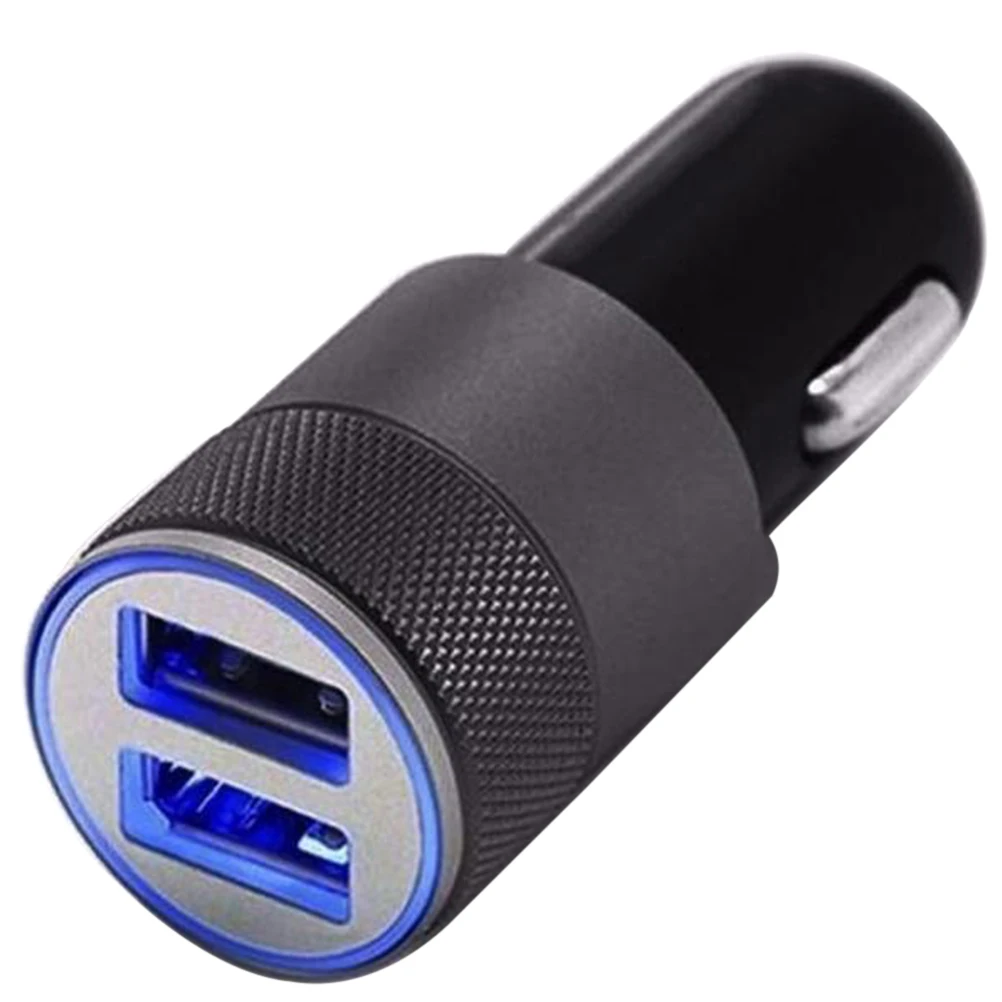 Автомобильное зарядное устройство 2.1A 1A сплав 2 usb порта универсальная