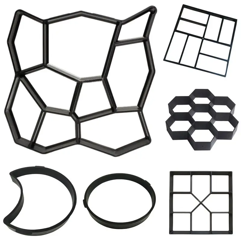 

DIY Path Maker Mold Driveway Paving Brick Patio Concrete Slabs Path Pathmate Garden Fence Walk Maker Mould Manually Molds
