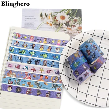 

Blinghero 15mmX5m Cute Washi Tape Paper DIY Planner Masking Tape Cartoon Adhesive Tapes Stickers Decorative ZC0187
