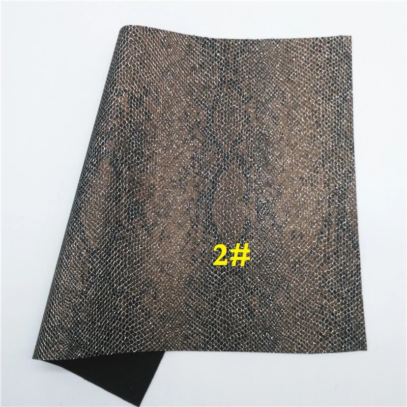 Glitterwishcome 21X29 см A4 размер винил для бантов металлическая змеиная кожа, синтетическая кожа, искусственная кожа листы для бантов, GM591A - Цвет: 2