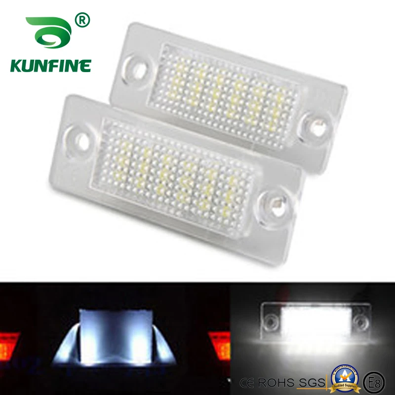 2pcs Car LED Number License Plate Light LED License Lamp For VW Golf 5