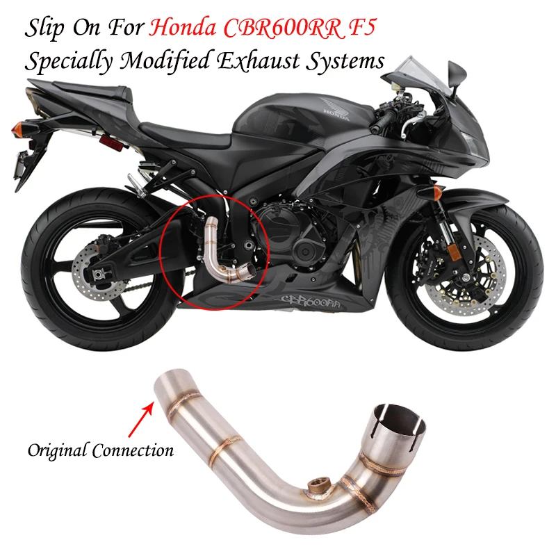 For Honda Cbr600rr F5 2005 2018 Motorcycle Exhaust Escape Modify Link