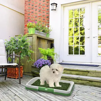 

3 Layers Large Dog Pet Potty Training Pee Pad Mat Puppy Tray Grass Toilet Simulation Lawn For Indoor Potty Training Pet Supply
