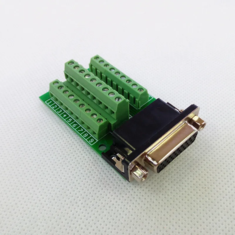 DB26 женский Breakout Board, D'SUB верхняя переходная плата, клеммный блок DSUB модуль