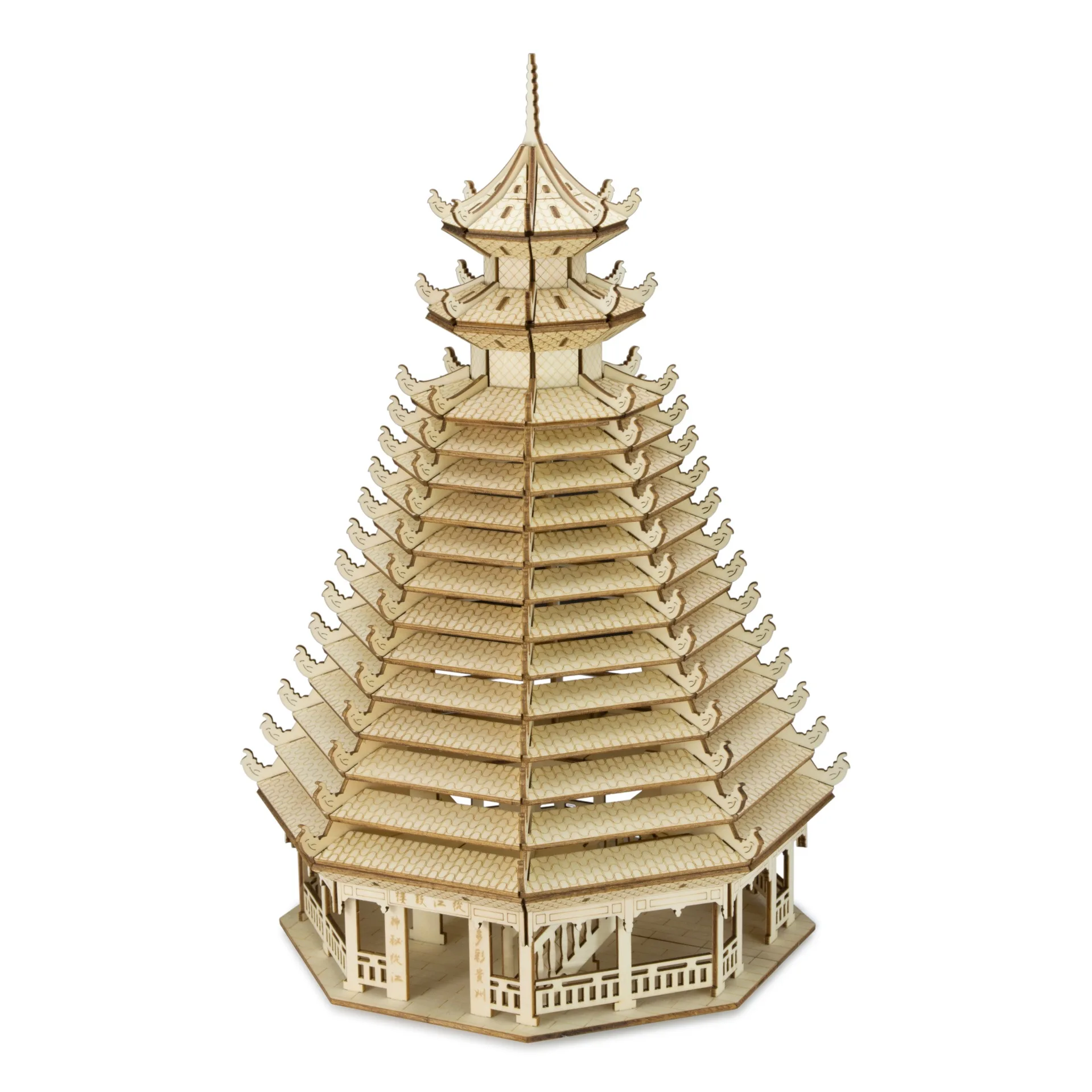 Резка деревянные DIY собранные головоломки модель цвет в коробке от Jianggulou игрушка