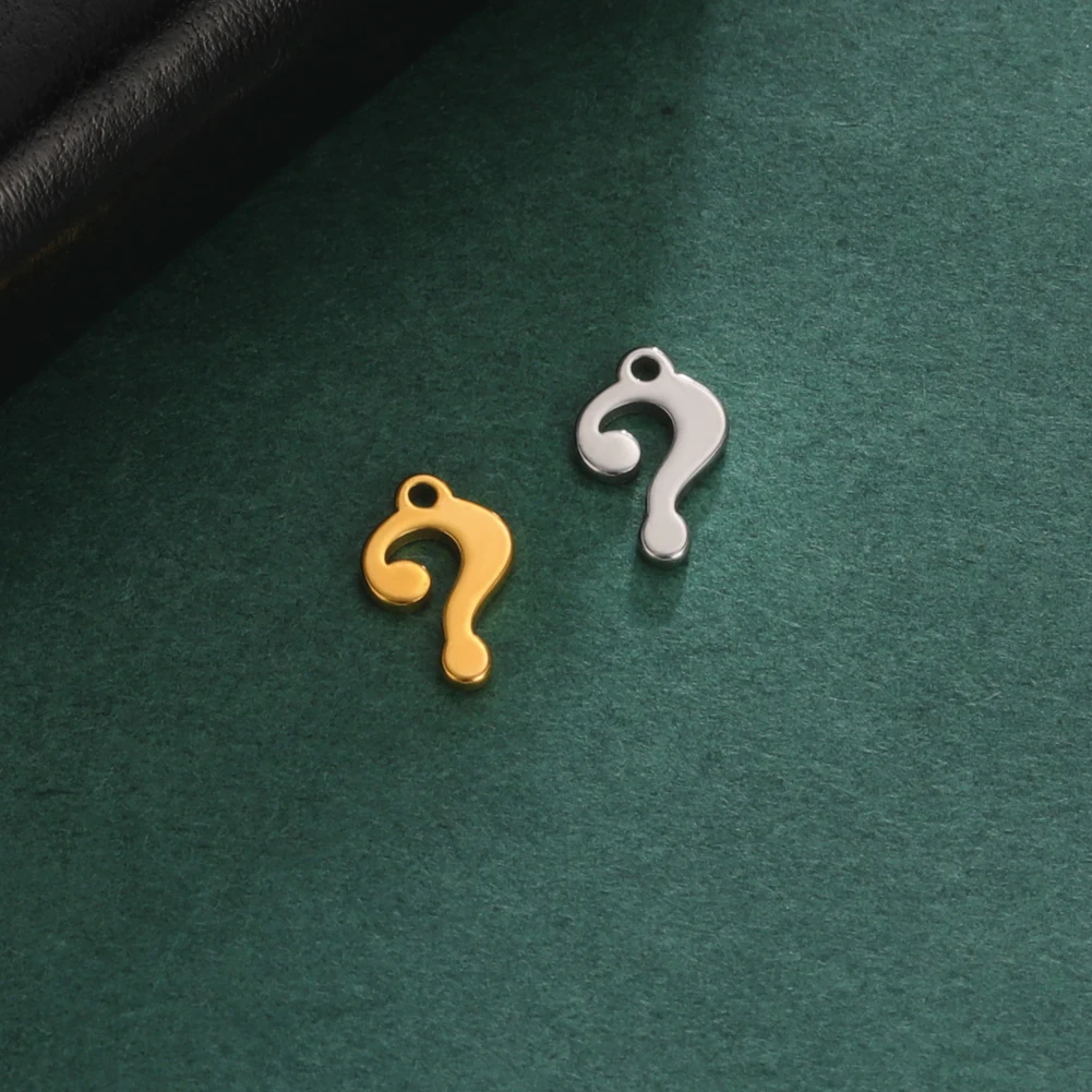 Stainless Steel Greek Alphabet Dollar Symbol Charms for DIY Jewelry Making – Set of 5