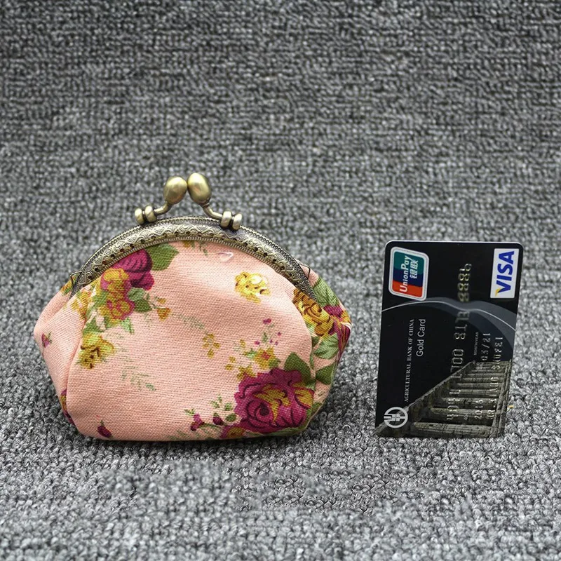 Кошелек, Дамский винтажный мини-кошелек с цветами, кошелек, клатч