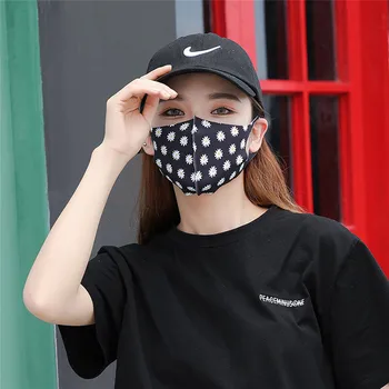 

Fashion Summer PM2.5 3D Ice Silk Cotton Anti Dust Face Mouth Mask Washable Printing Breathable Anti-haze Mask Respirator