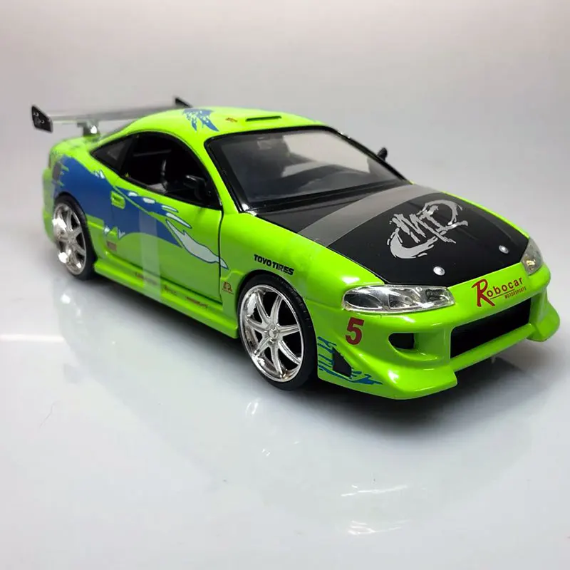 Online Juguete de Metal fundido Mitsubishi Eclipse modelo de coche a escala JADA 1 24 para la colección regalo decoración niños
