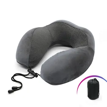 

Memory Cotton U-Shaped Pillow U-Shaped Pillow Aircraft Magnetic Travel Pillow Nap Cervical Neck Pillow