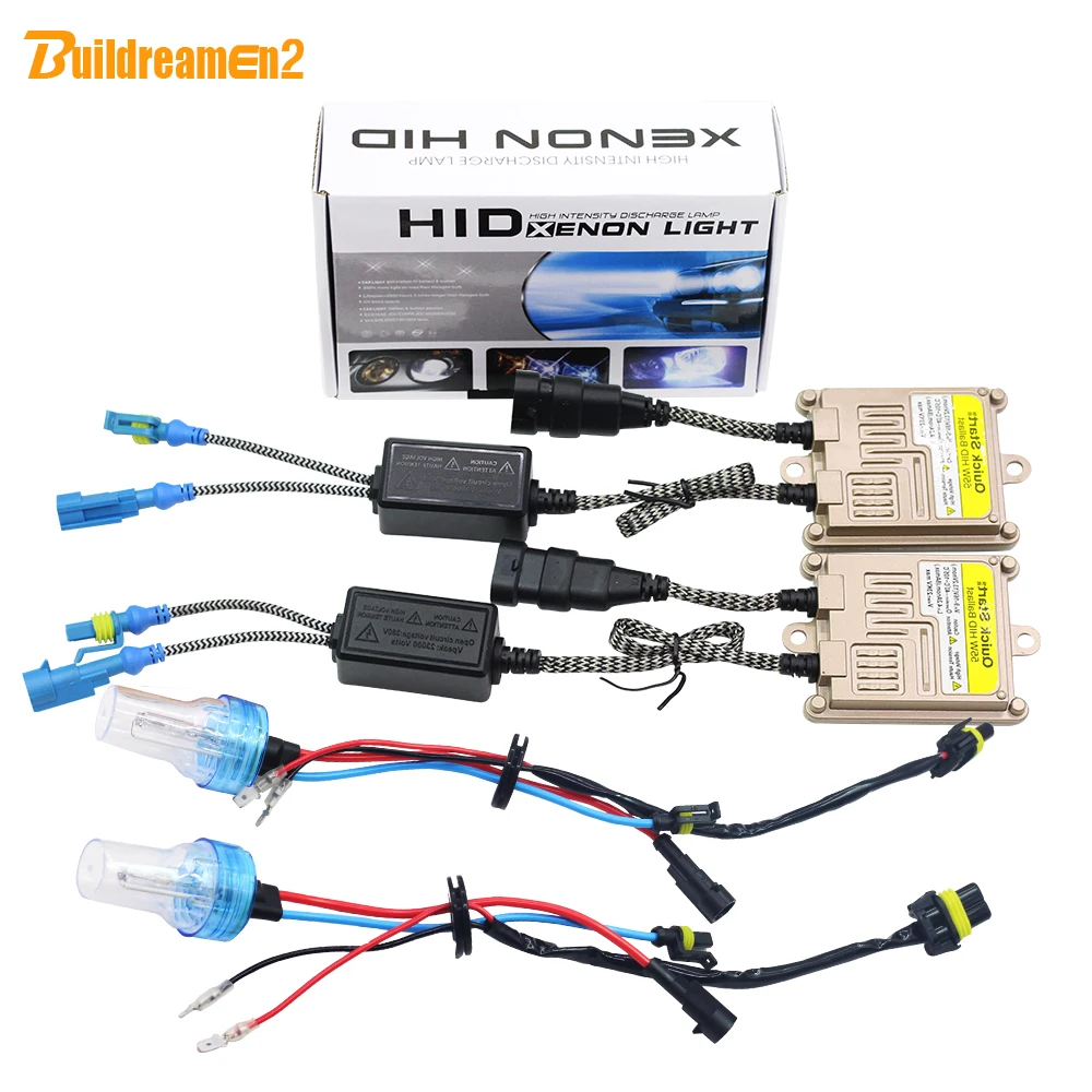 Buildreamen2 55W H8 H9 H11 Car Light HID Xenon Kit AC Ballast Bulb 3000K 4300K 6000K 8000K Automotive Fog Headlight DRL | Автомобили и