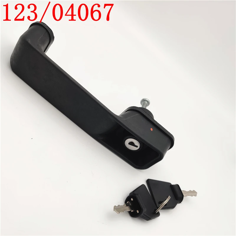 123/04067 Door handle with 2 keys for JCB Backhoe Loader JCB 3CX 4CX 123-04067