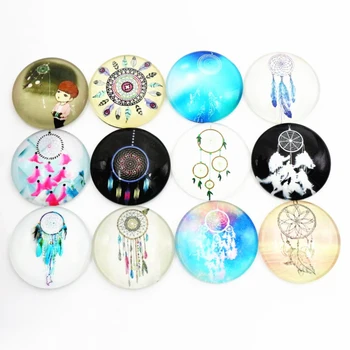 

Hot Sale 10pcs 25mm Mixed Handmade Photo Glass Cabochons (D6-32)