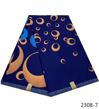 

wholesale high quality 100% polyester frican wax fabric wax prints fabric ankara fabric tissu for dress 6yards 2308